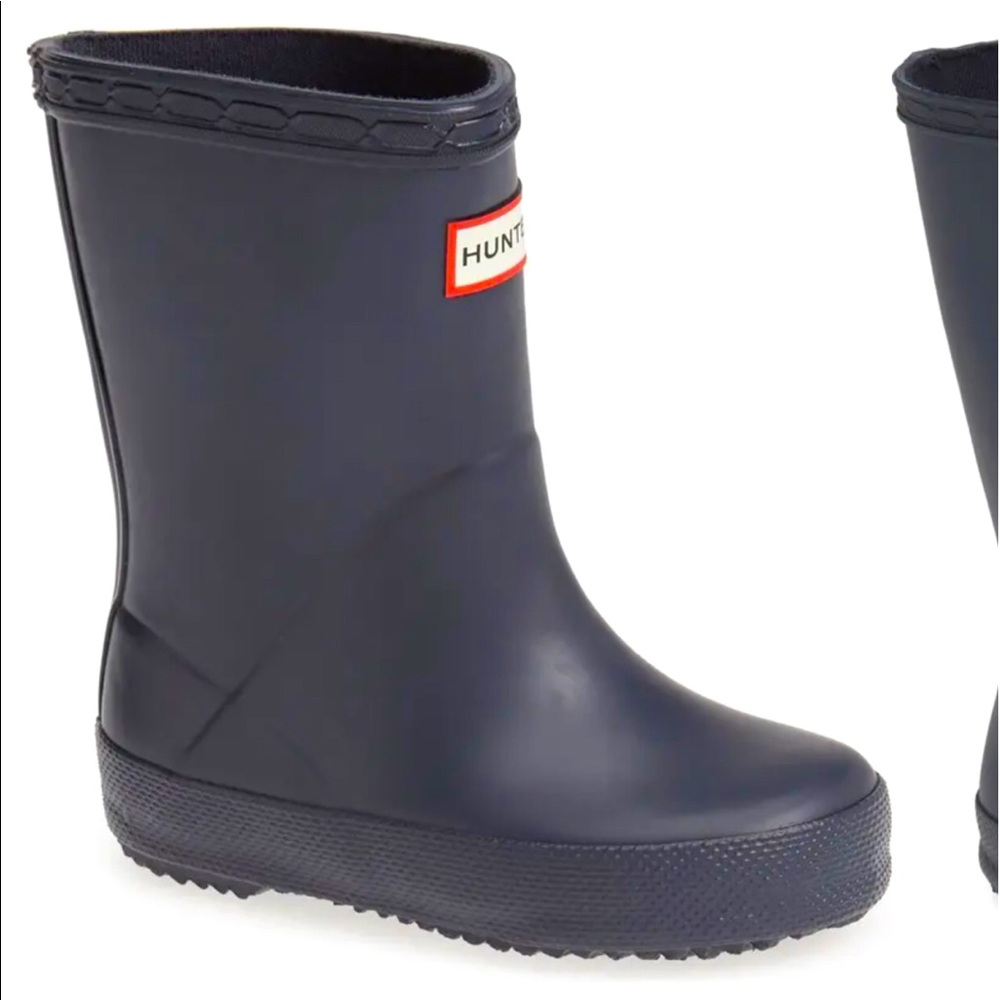 Brand New Kids Hunter Boots in Navy Size 11